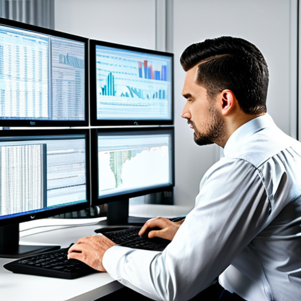 Data Analyst**

A data analyst in a modern office setting, working with data visualizations on multiple monitors, fully clothed in professional attire, concentrating on complex SQL queries. The scene emphasizes data modeling and statistical analysis. Safe for work, appropriate content, perfect anatomy, natural proportions, professional.

**